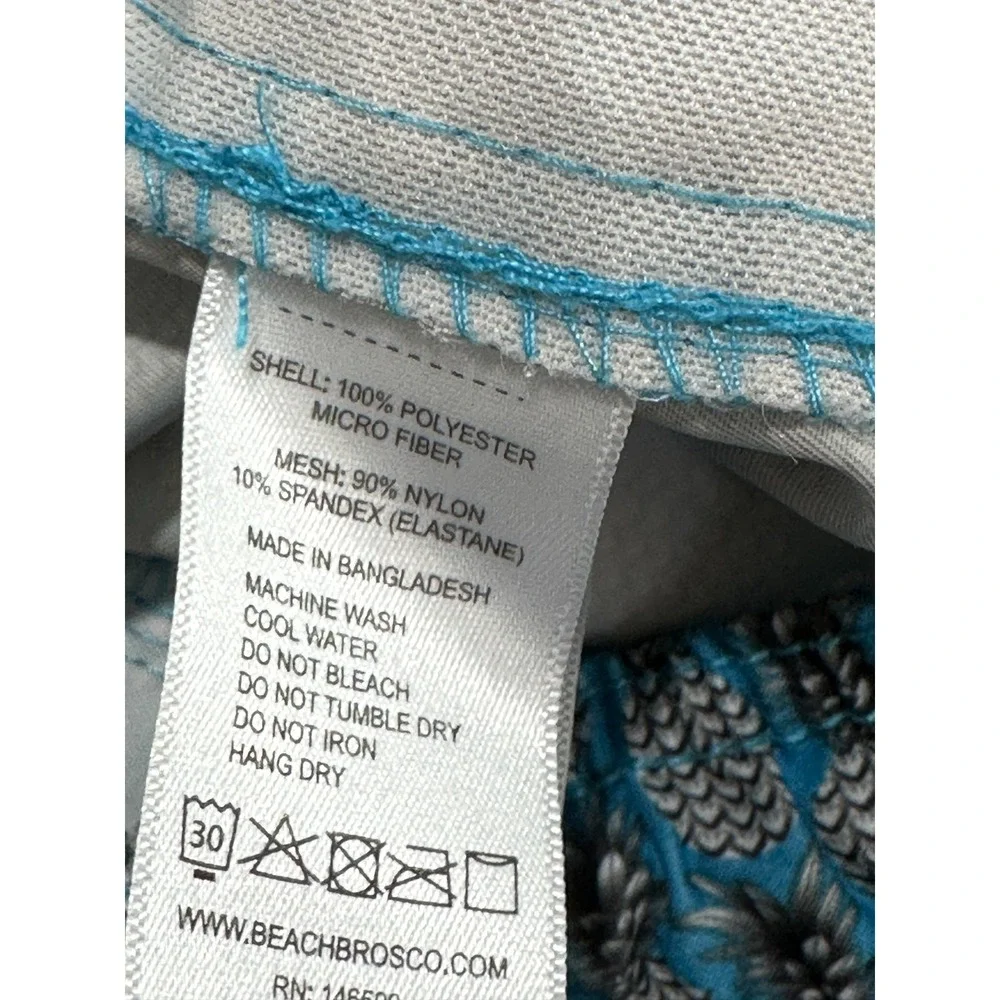Beach Bros Shorts Mens Size Large Multicolor Animal Print Elastic Waist Swim